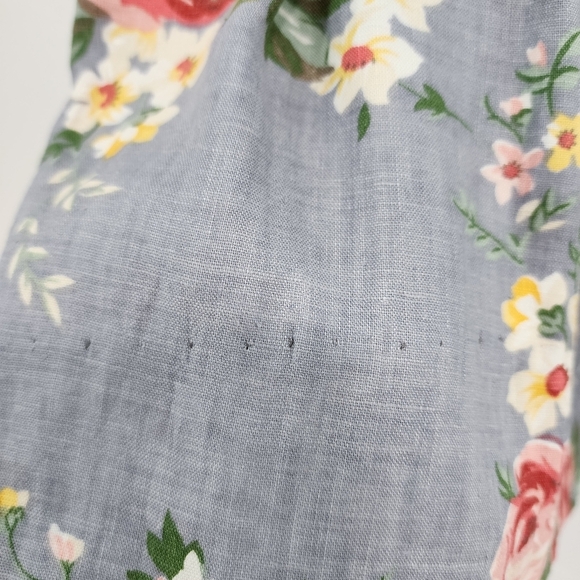 Lauren Ralph Lauren Floral High Waist Shorts - Blue and Red - Picture 6 of 7